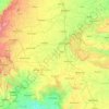 Mapa topográfico Chittorgarh, mapa de relieve, mapa de altitud