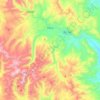 Mapa topográfico Palca, altitud, relieve