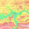 Mapa topográfico Namur, mapa de relieve, mapa de altitud