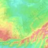Mapa topográfico Dima Hasao district, mapa de relieve, mapa de altitud