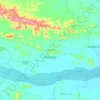 Mapa topográfico Badamba, mapa de relieve, mapa de altitud