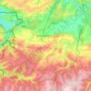 Mapa topográfico Beauraing, mapa de relieve, mapa de altitud