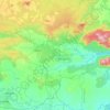 Mapa topográfico Mandu, mapa de relieve, mapa de altitud