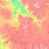 Mapa topográfico Chipao, mapa de relieve, mapa de altitud