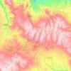 Mapa topográfico Chiara, mapa de relieve, mapa de altitud