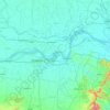 Mapa topográfico Bhagalpur, mapa de relieve, mapa de altitud