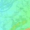 Mapa topográfico Tinsukia, mapa de relieve, mapa de altitud