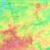Mapa topográfico Tervueren, altitud, relieve
