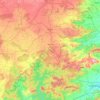 Mapa topográfico Khunti, mapa de relieve, mapa de altitud