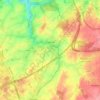Mapa topográfico Arquennes, mapa de relieve, mapa de altitud