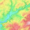 Mapa topográfico Verviers, mapa de relieve, mapa de altitud