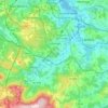Mapa topográfico Culleredo, altitud, relieve