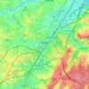 Mapa topográfico Hal, altitud, relieve