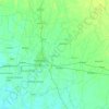 Mapa topográfico Madhepura, mapa de relieve, mapa de altitud