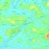 Mapa topográfico Mattannur, mapa de relieve, mapa de altitud