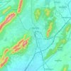 Mapa topográfico Ajmer, mapa de relieve, mapa de altitud